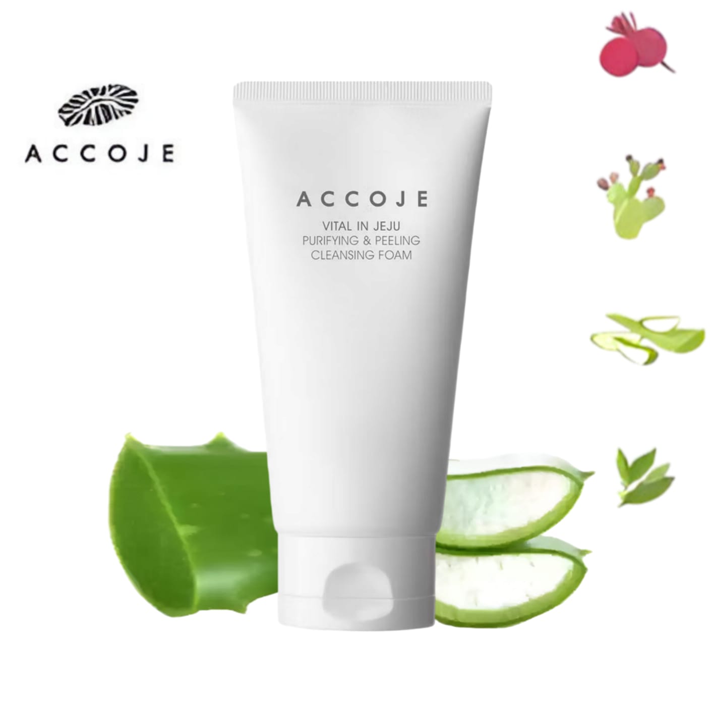 Accoje Vital in Jeju Purifying & Peeling Cleansing Foam 150ml