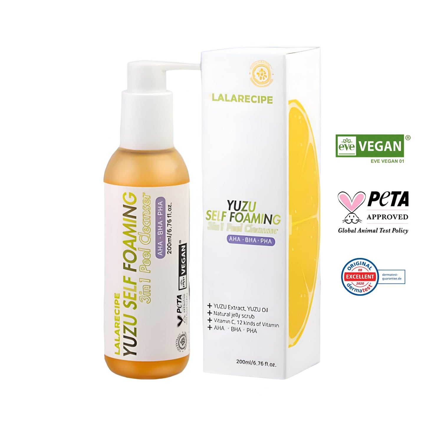 LalaRecipe Yuzu Self Foaming 3in1 Cleanser