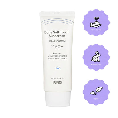 Purito Daily Soft Touch Sunscreen SPF 50+ PA ++++ 60ml