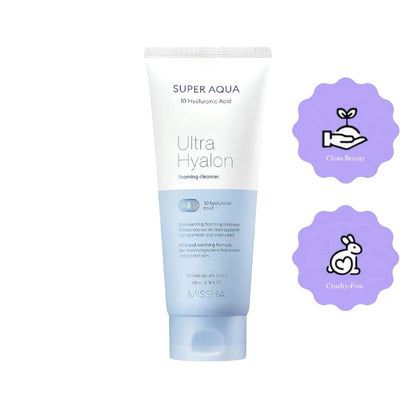 Missha Super Aqua Ultra Hyalron Cleansing Foam 200ml